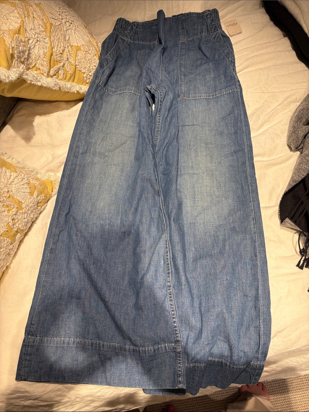 We The Free Cobalt Blue Women's Flare & Wide Leg Jeans - Size M